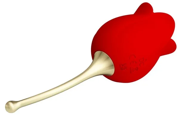 Pretty Love Vibrators Tongue Licking Vibrator Rose Lover Red