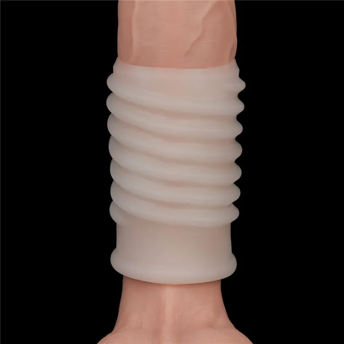Love Toy Male Sex Toys Knights Ring Spiral Ribbed Vibrating Penis Enlarger