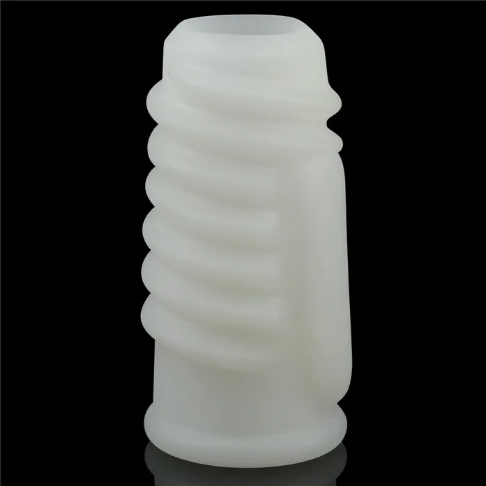 Love Toy Male Sex Toys Knights Ring Spiral Ribbed Vibrating Penis Enlarger