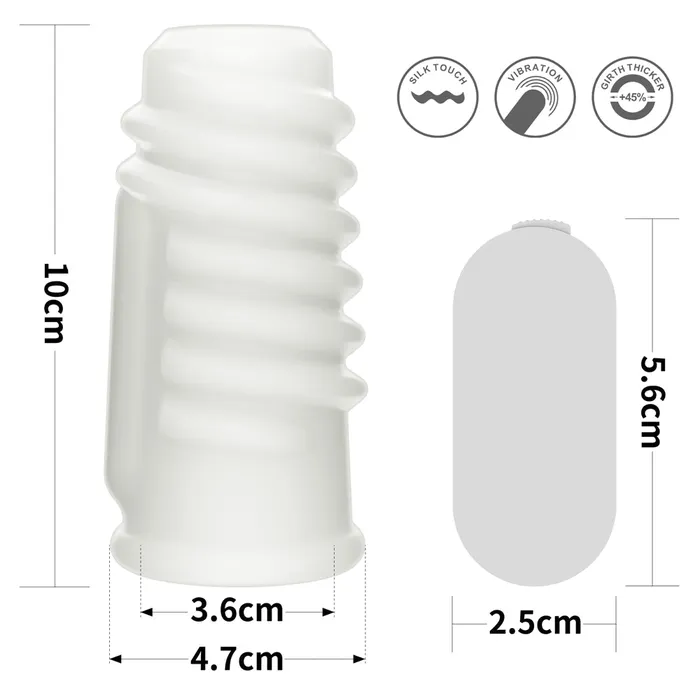 Love Toy Male Sex Toys Knights Ring Spiral Ribbed Vibrating Penis Enlarger