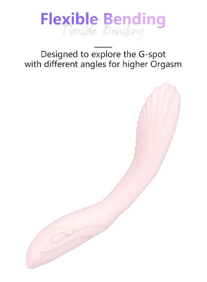 GSpot Vibrators Pink White Soft Silicone G Spot Clitoral Anal Vibrator Sex Toys For Women House of Dasein Female Sex Toys
