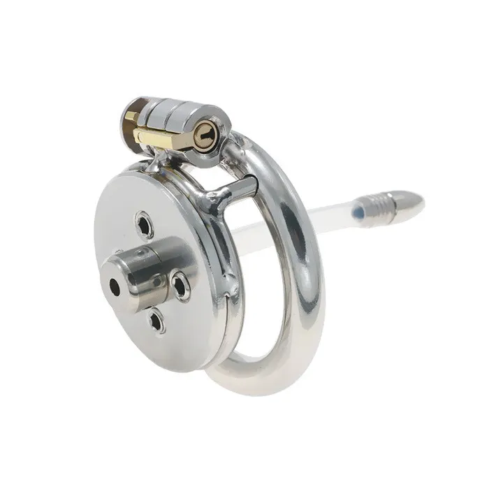 Male Sex Toys CHASTITY CAGE CO Flat Chastity With Spikes