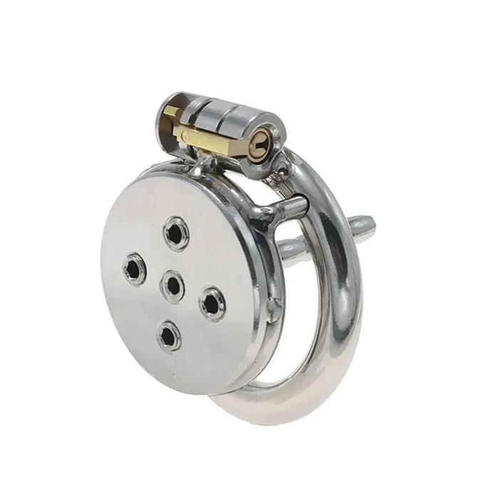 Male Sex Toys CHASTITY CAGE CO Flat Chastity With Spikes