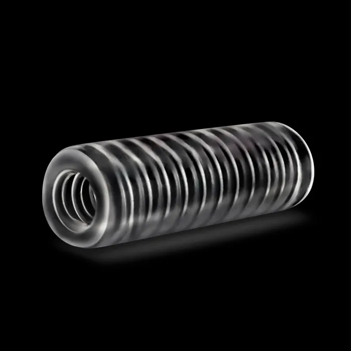 blush Male Sex Toys RIZE Ribz Glow in the Dark Clear Stroker
