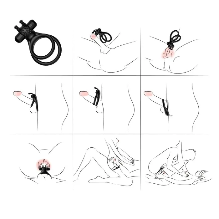 Your Pleasure Toys Vibrating Bullet Penis Ring Male Sex Toys