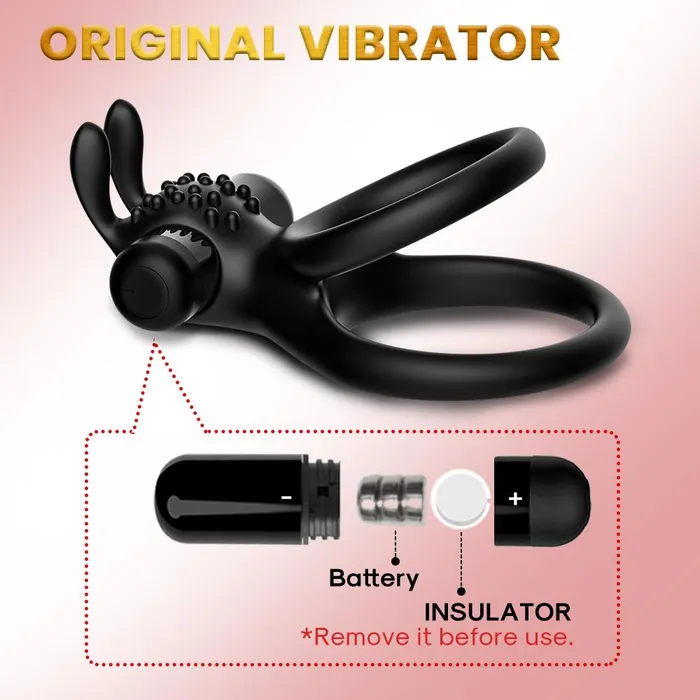 Your Pleasure Toys Vibrating Bullet Penis Ring Male Sex Toys