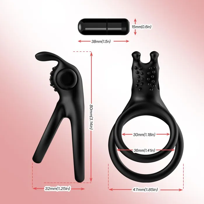 Your Pleasure Toys Vibrating Bullet Penis Ring Male Sex Toys