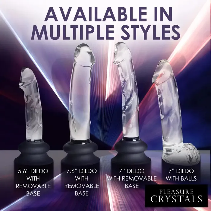 Curve Toys Dildos Glass Dildo With Balls
