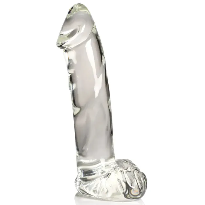 Curve Toys Dildos Glass Dildo With Balls