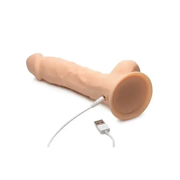 Curve Toys Female Sex Toys Curve Novelties Fleshstixxx 8 Vibrating Silicone Dildo with Balls Curve Toys Female Sex Toys Curve Novelties Fleshstixxx 8 Vibrating Silicone Dildo with Balls