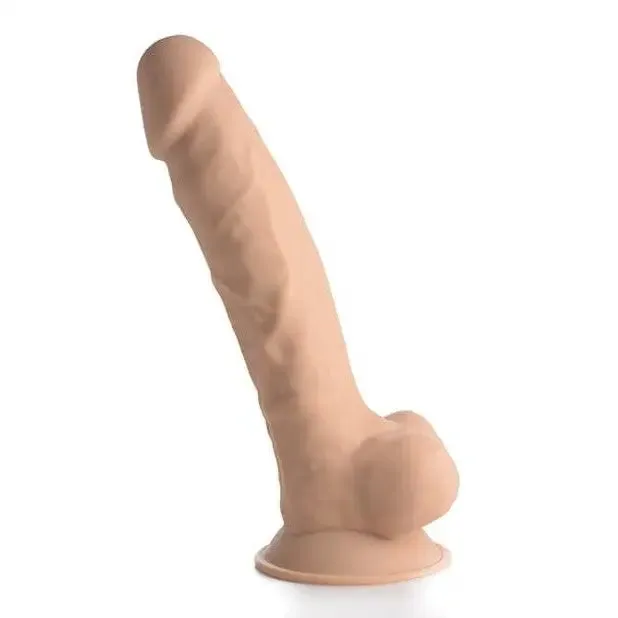 Curve Toys Female Sex Toys Curve Novelties Fleshstixxx 8 Vibrating Silicone Dildo with Balls Curve Toys Female Sex Toys Curve Novelties Fleshstixxx 8 Vibrating Silicone Dildo with Balls