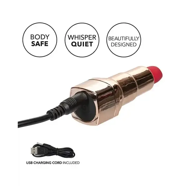 Hide Play Rechargeable Lipstick Red CalExotics Anal