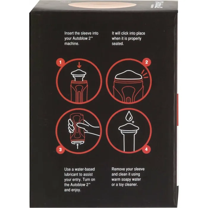 Male Sex Toys Autoblow Autoblow 2 Reusable Mouth Sleeve Size B
