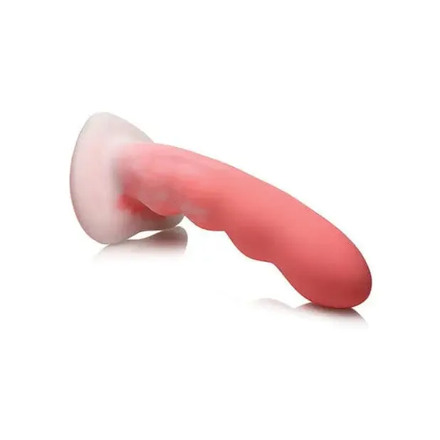 Simply Sweet Wavy Silicone Dildo 8in PinkWhite Curve Toys Dildos Simply Sweet Wavy Silicone Dildo 8in PinkWhite Curve Toys Dildos